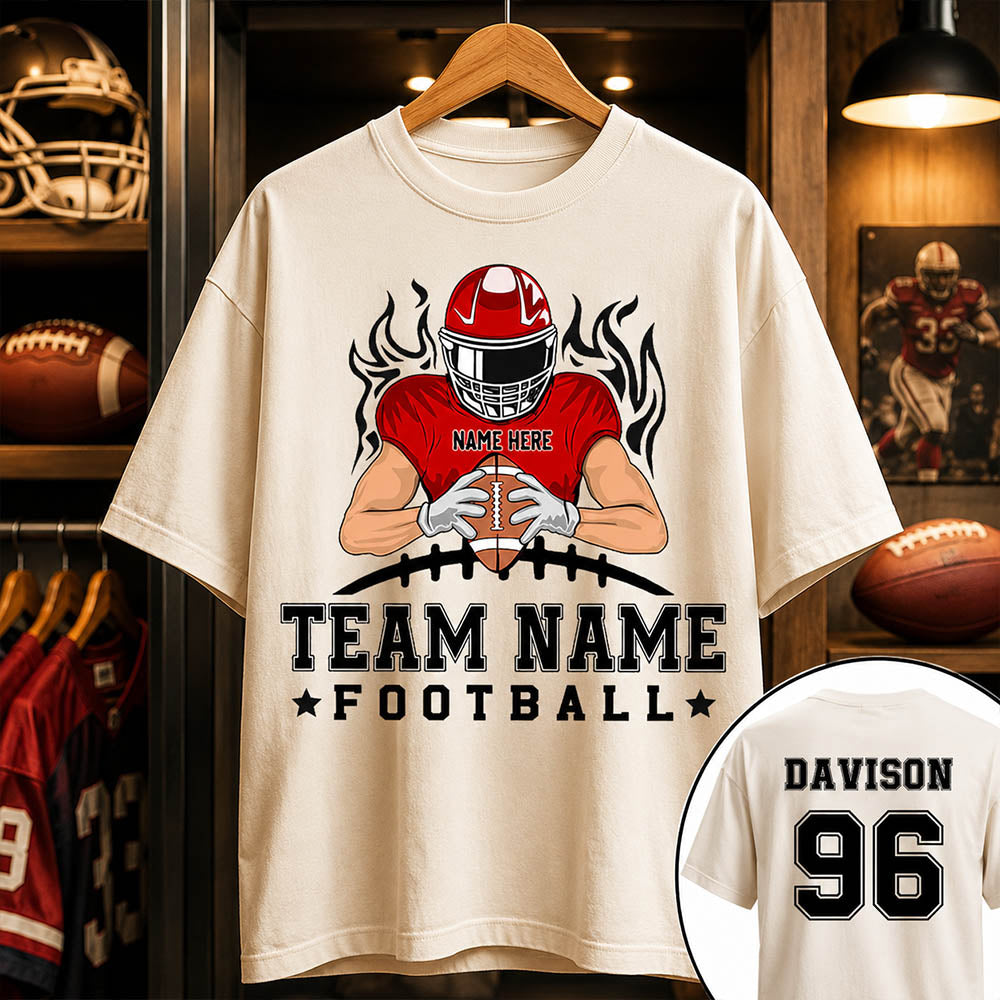 Personalized American Football Team Shirt - Football GameDay Custom Shirt
