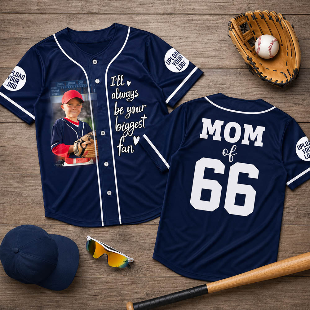 Custom Photo Baseball Game Day Baseball Jersey Gift For Baseball Lovers - Personalized Gift For Baseball Player K1702