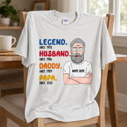 Custom Legend Husband Daddy Papa Since Shirt For Grandpa