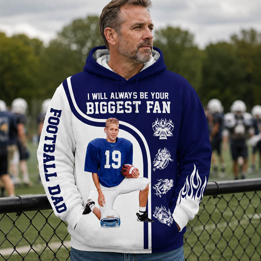I Will Always Be Your Biggest Fan Custom All Over Print Shirt Gift For Football Mom Football Lovers H2511