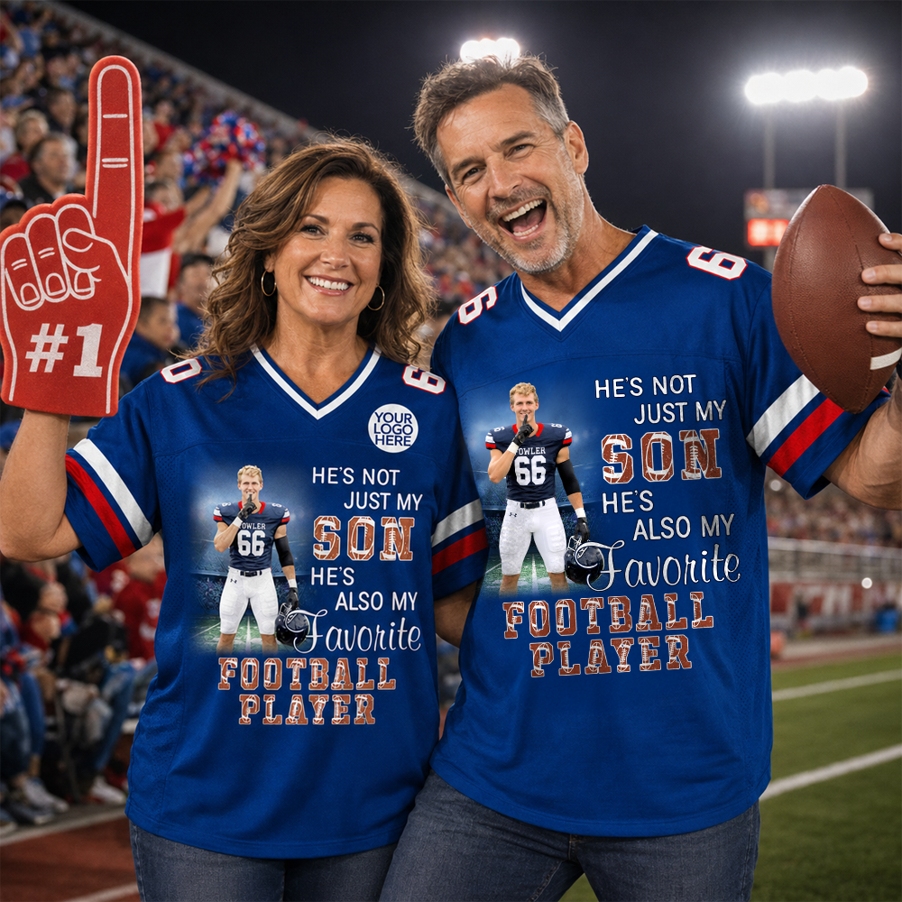 Custom Senior Mom 2027 Football Photo Shirt, Football Mom Shirt L0411