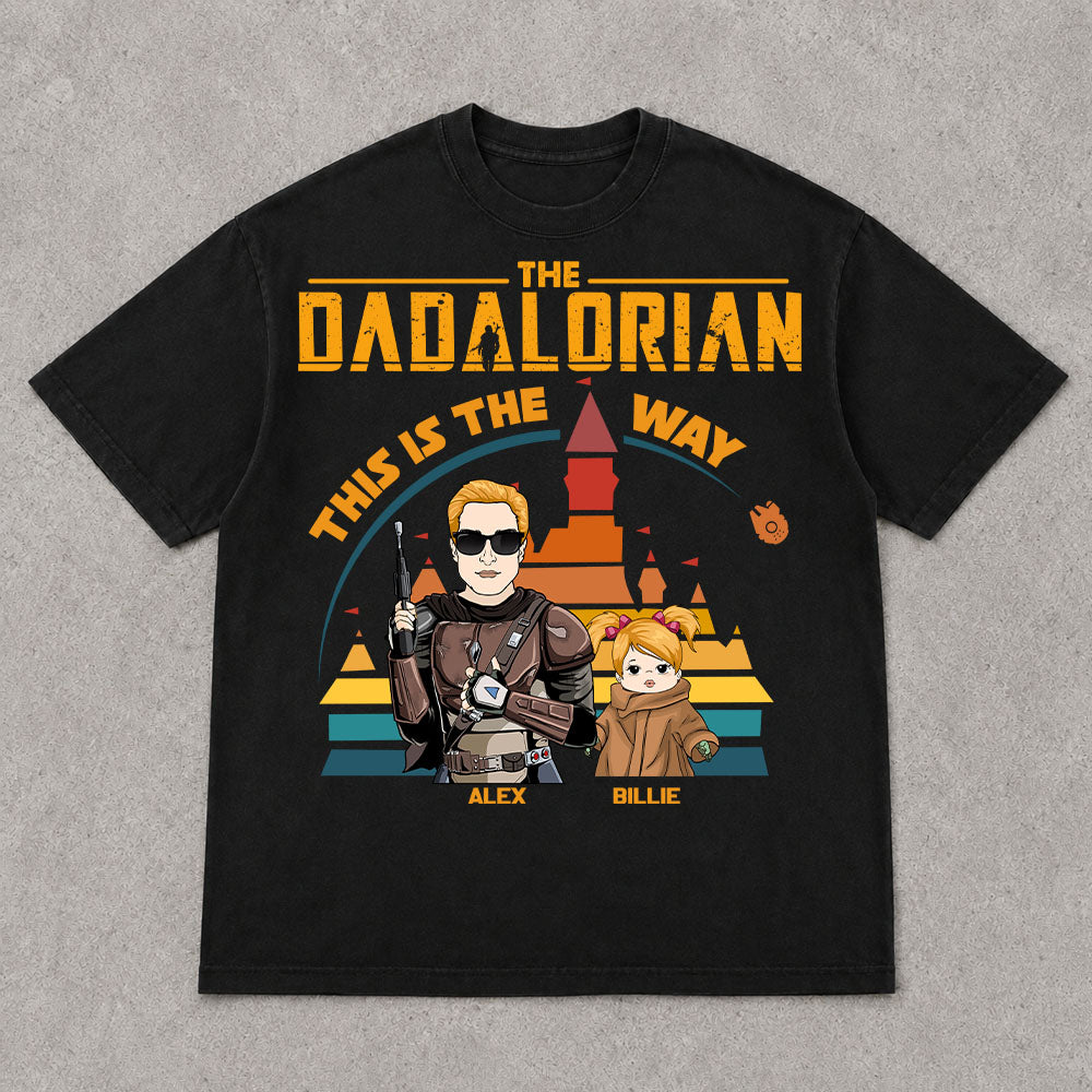 The Dadalorian This Is The Way - Personalized Shirt For Dad