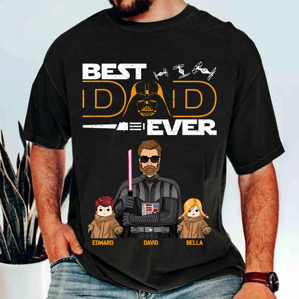Personalized Best Dad Ever Shirt Gift For Dad - Custom Father's Day Gift