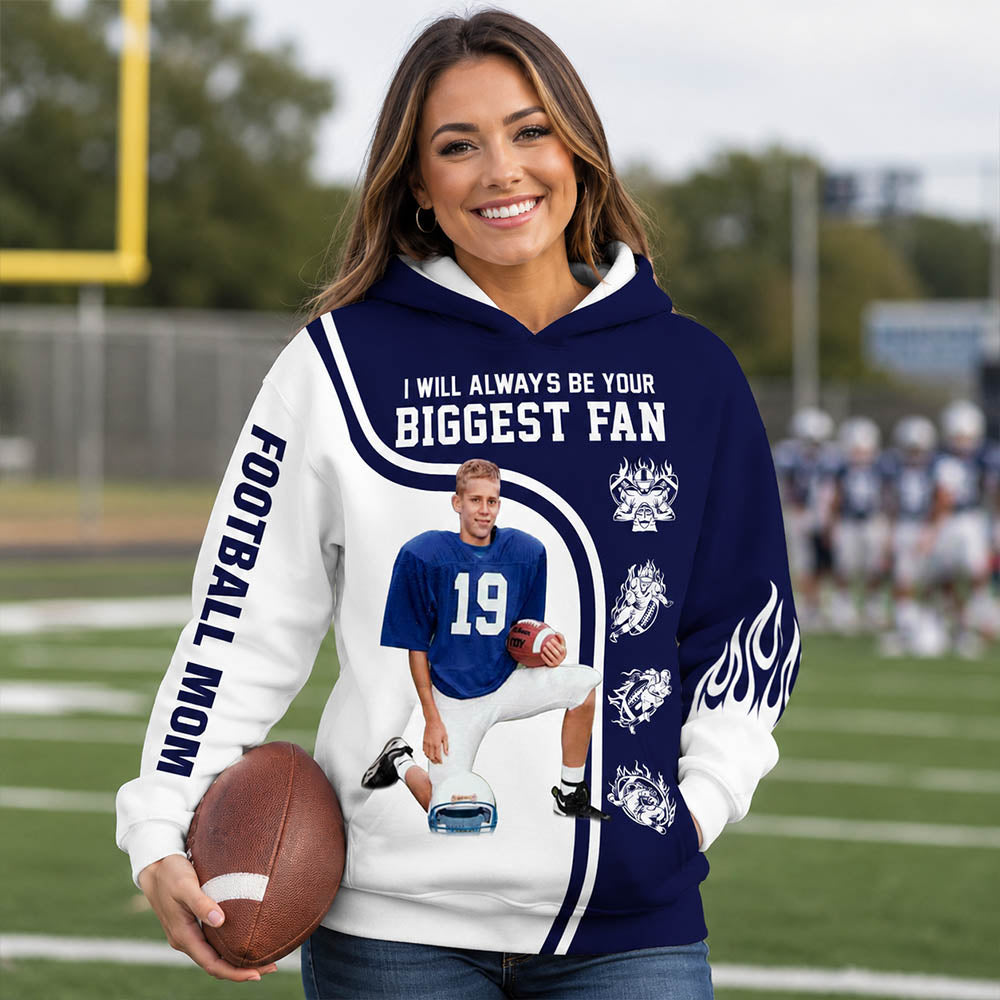 I Will Always Be Your Biggest Fan Custom All Over Print Shirt Gift For Football Mom Football Lovers H2511