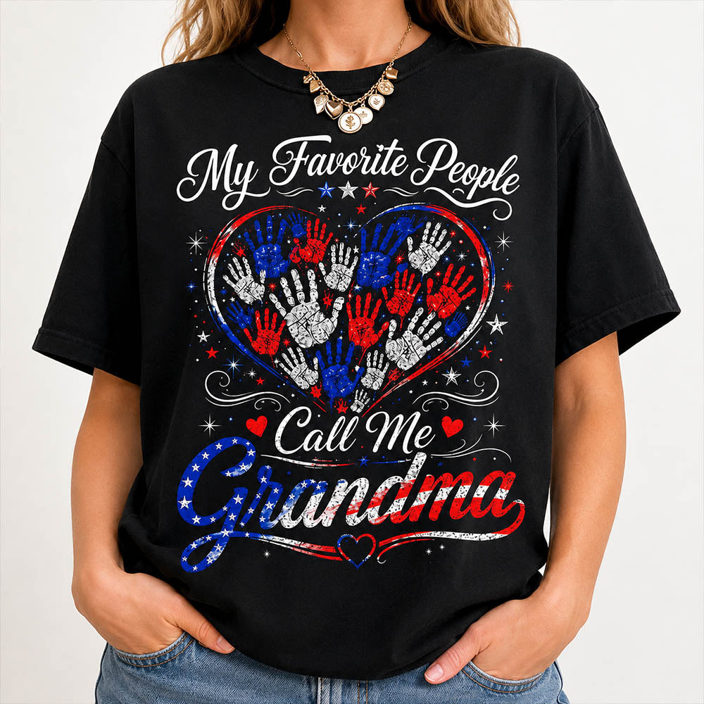 Personalized My Favorite People Call Me Grandma 250 Years American Shirt