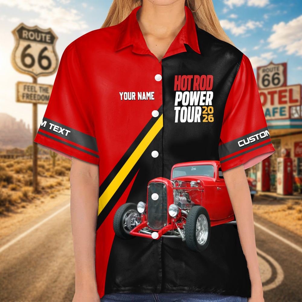 The 2026 Hot Rod Power Tour - This is How I Roll - Personalized Car's Photo Hawaiian Shirt A2110