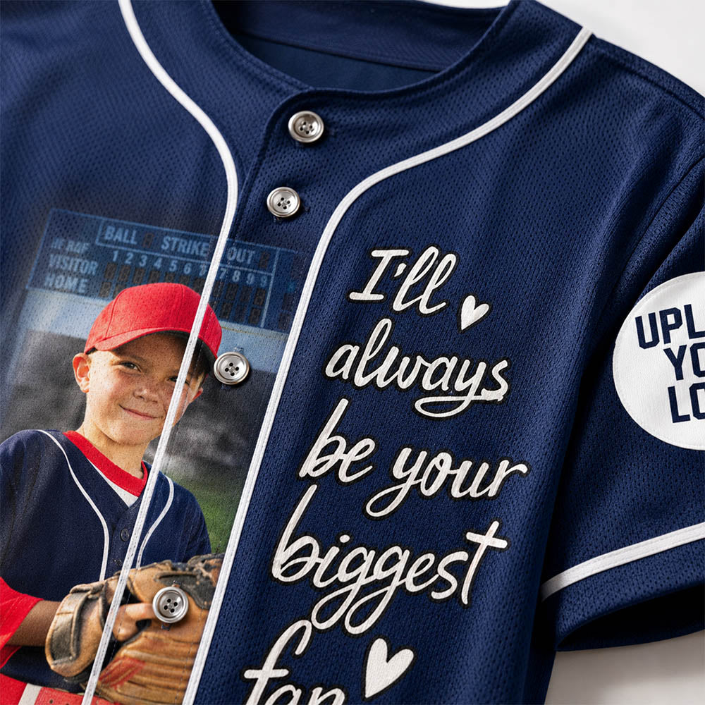 Custom Photo Baseball Game Day Baseball Jersey Gift For Baseball Lovers - Personalized Gift For Baseball Player K1702