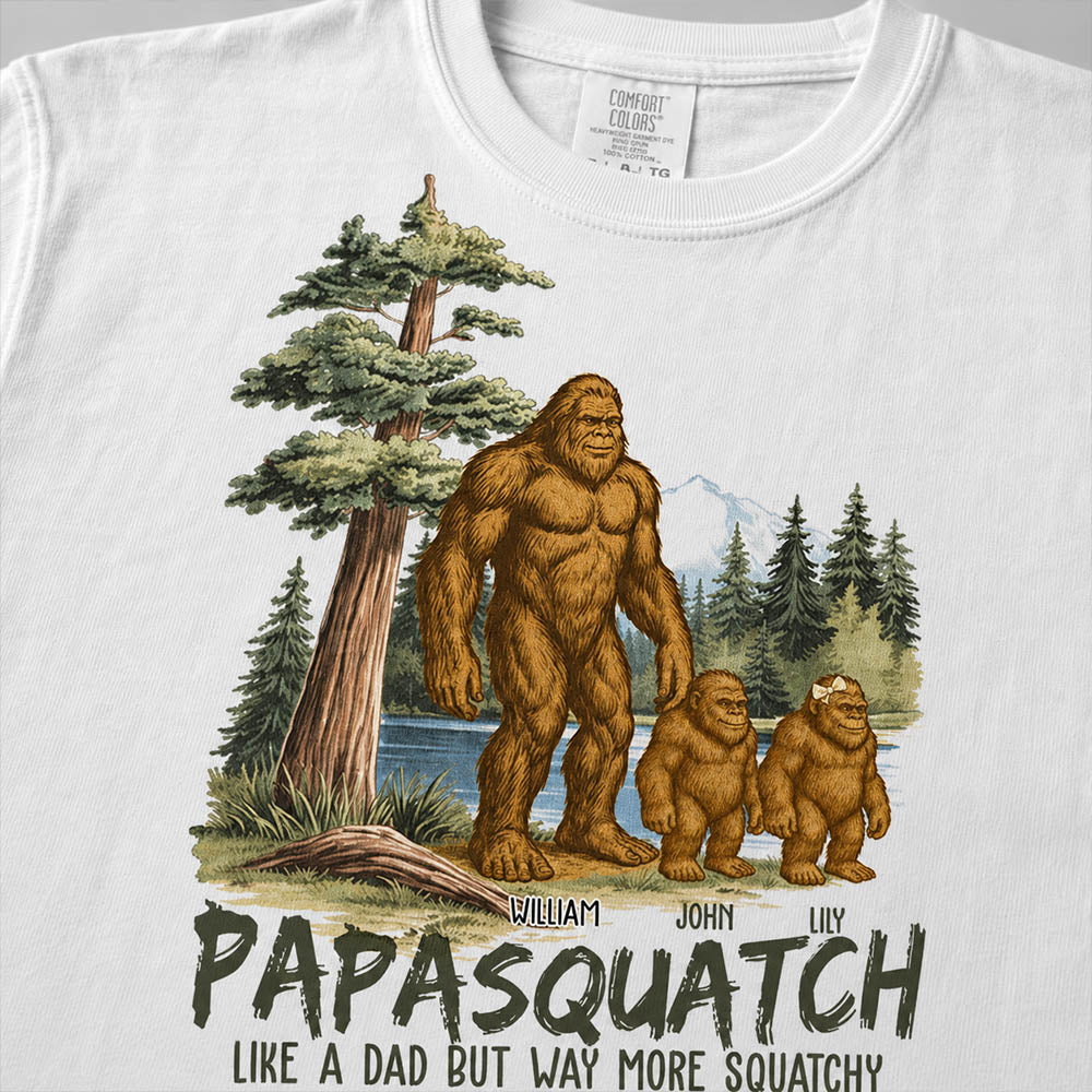 Custom Papasquatch, Like A Grandpa, Just Way More Squatchy Vintage Shirt