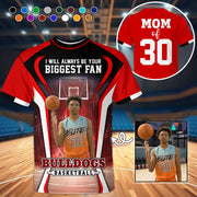 I Will Always Be Your Biggest Fan, Personalized Basketball Shirt For Basketball Mom Sport Family T1807 T24