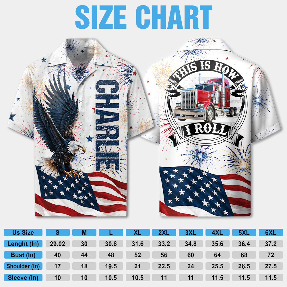 Custom Photo Truck Shirt Gift For Father's Day, Patriotic 4th July Gift L0411 Hv01