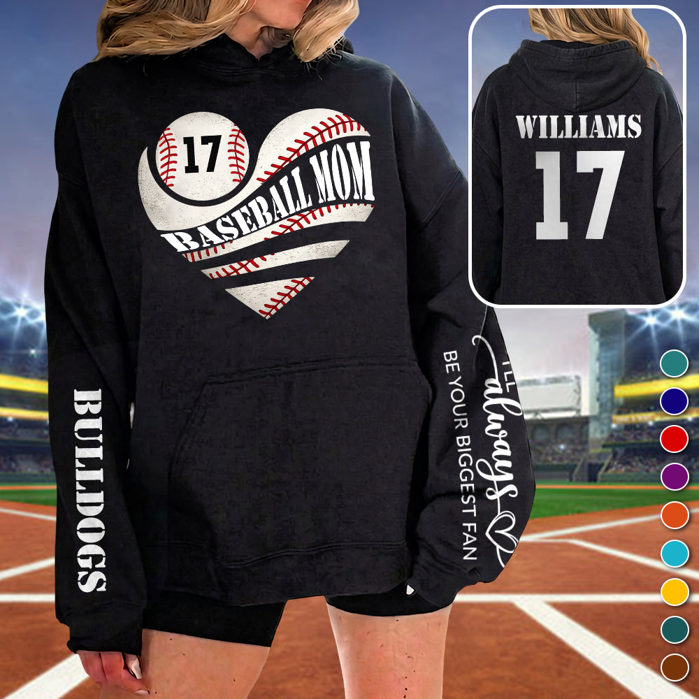 I'll Be Your Biggest Fan, Personalized Baseball Mom Shirt, Gift For Baseball Family, Baseball Lovers A2110 TH23 Vrs 2