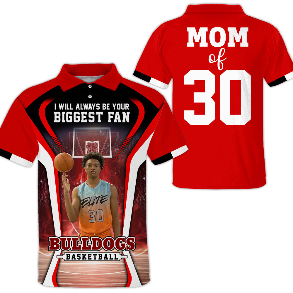 I Will Always Be Your Biggest Fan, Personalized Basketball Shirt For Basketball Mom Sport Family T1807 T24