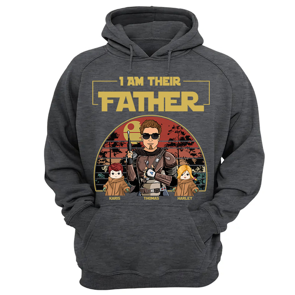 Personalized I Am Their Father Shirt, Father's Day Gift vr2