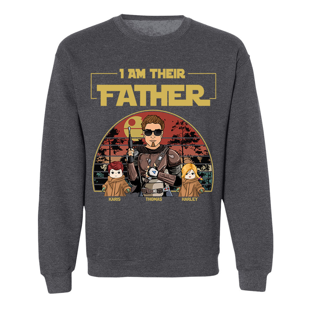 Personalized I Am Their Father Shirt, Father's Day Gift vr2