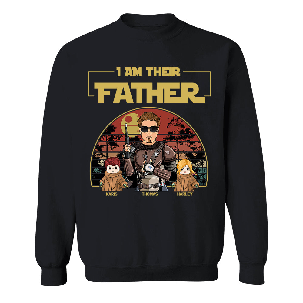 Personalized I Am Their Father Shirt, Father's Day Gift vr2
