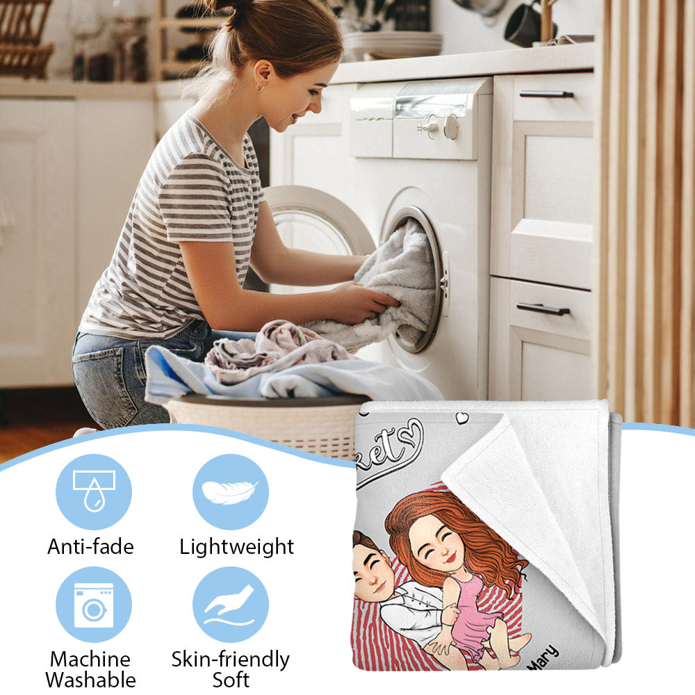 Our Snuggle Blanket Personalized Blanket For Couple