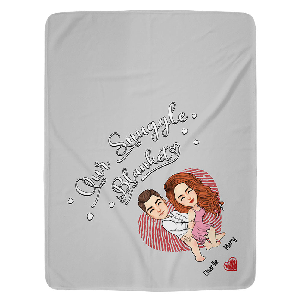 Our Snuggle Blanket Personalized Blanket For Couple