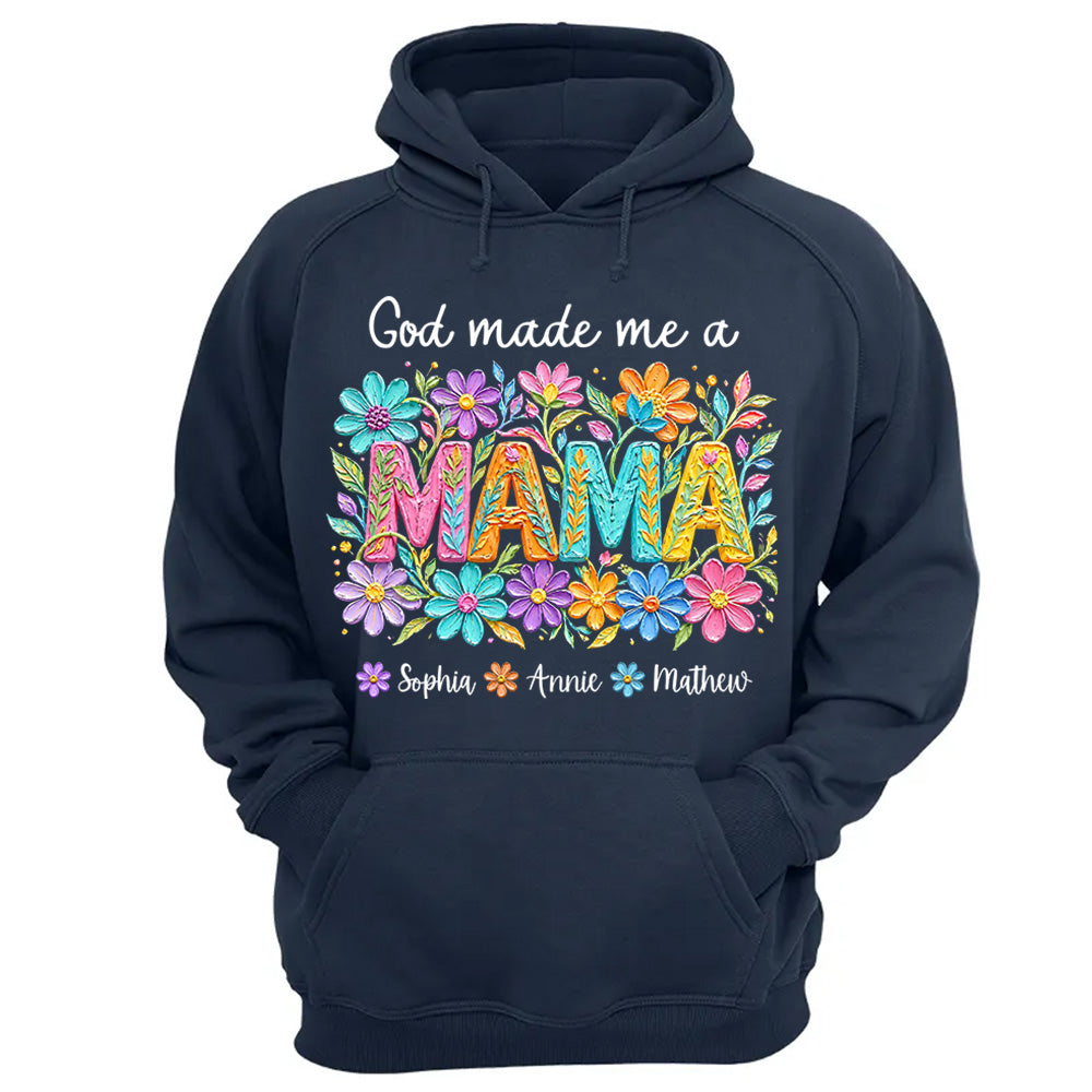 Custom God Made Me A Mama With Names, Mother's Day, Gift For Mom L0411 VH01