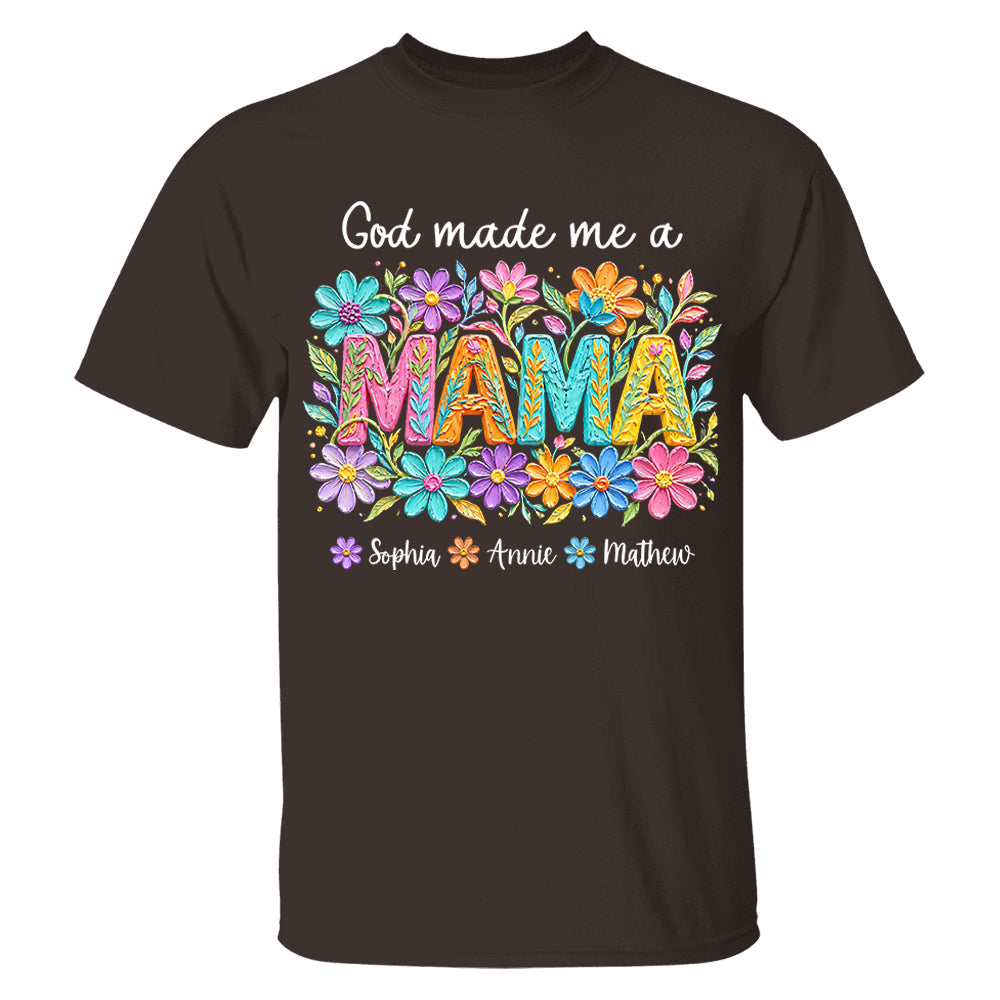 Custom God Made Me A Mama With Names, Mother's Day, Gift For Mom L0411 VH01