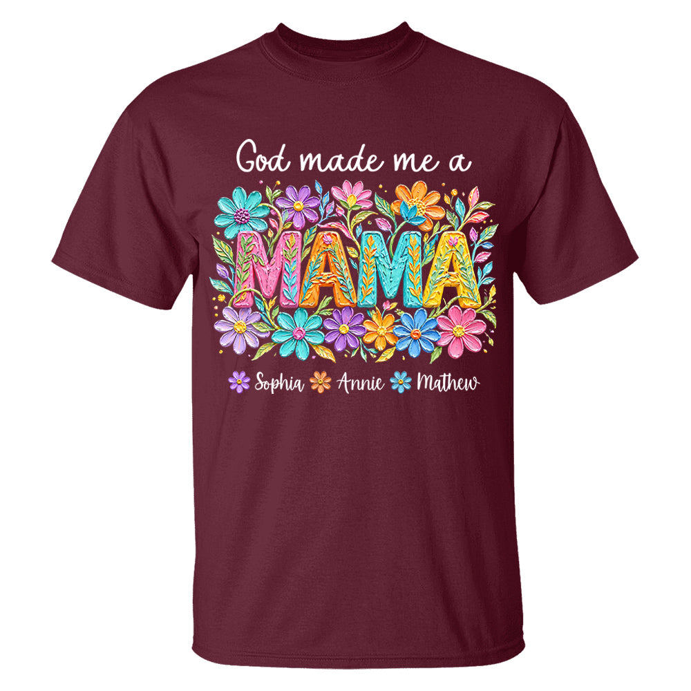 Custom God Made Me A Mama With Names, Mother's Day, Gift For Mom L0411 VH01