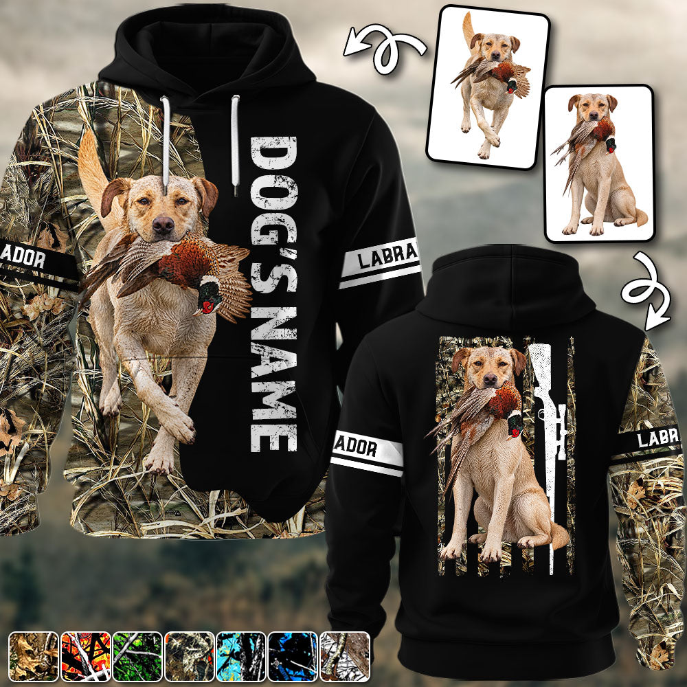 Custom Photo Hunting Dog Hoodie - Gift for Hunter A2110 Pt99