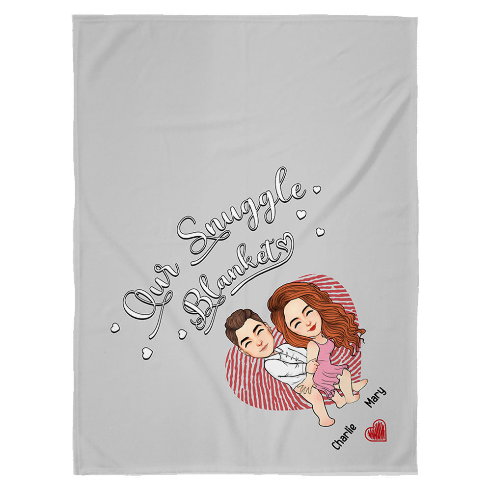 Our Snuggle Blanket Personalized Blanket For Couple