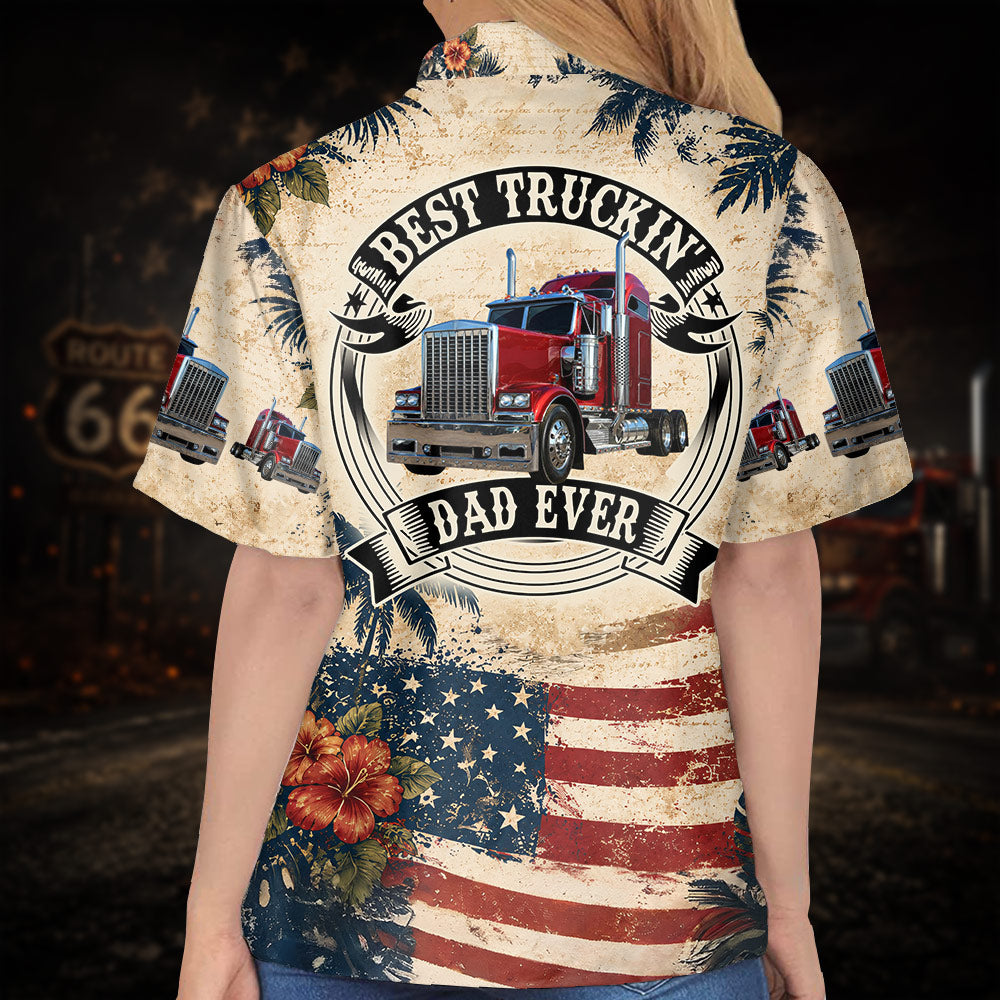 Custom 250th Anniversary Hawaiian Shirt, Trucker Shirt Gift For Dad, Grandpa L0411 VH01