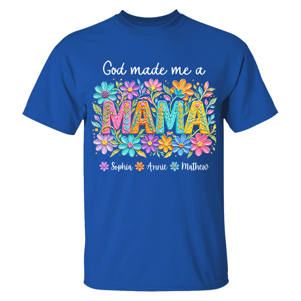 Custom God Made Me A Mama With Names, Mother's Day, Gift For Mom L0411 VH01