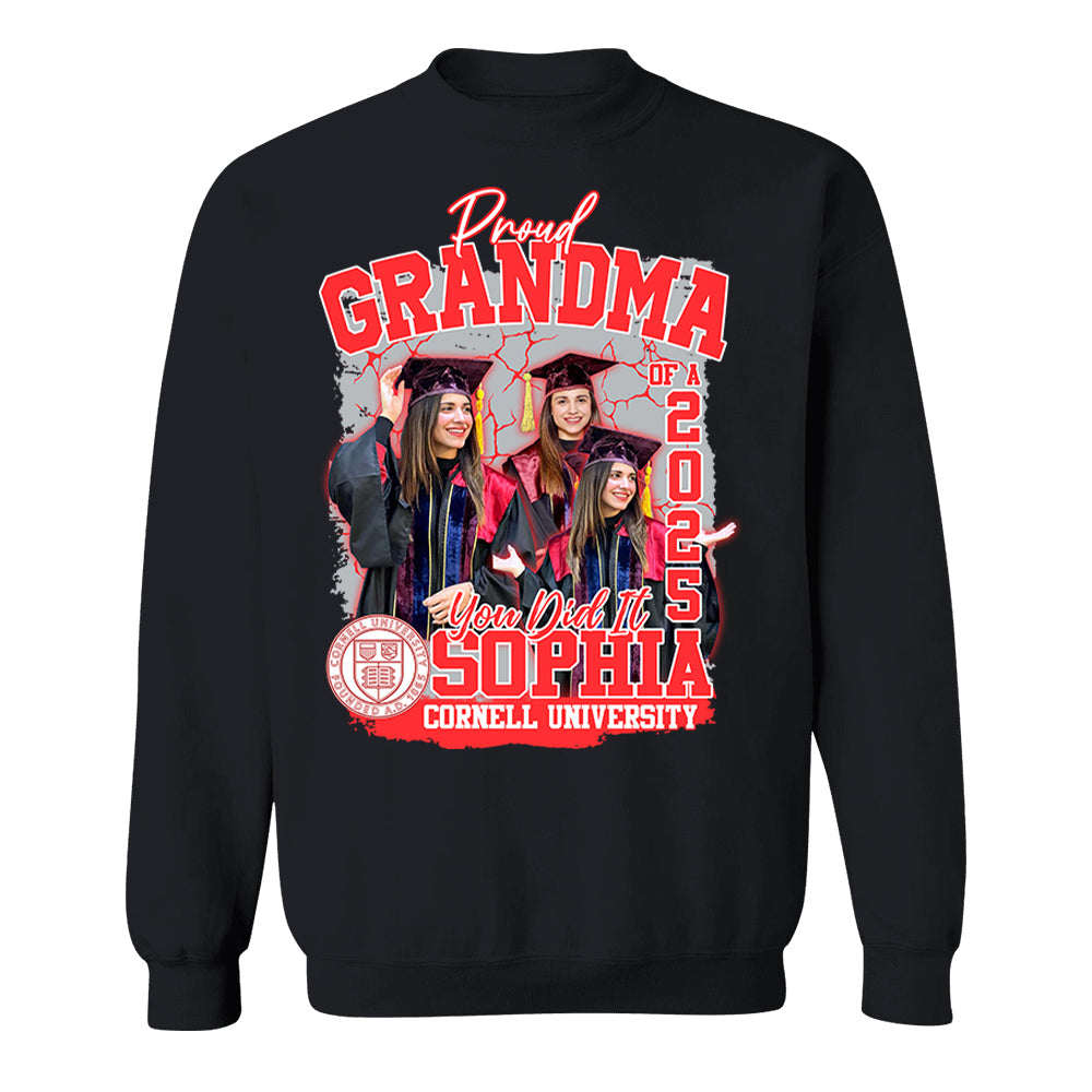 Congratulation Graduation Shirt - Custom Graduation 2025 Shirt, Proud Mom Of A 2025 You Did It - YN2103 Li29