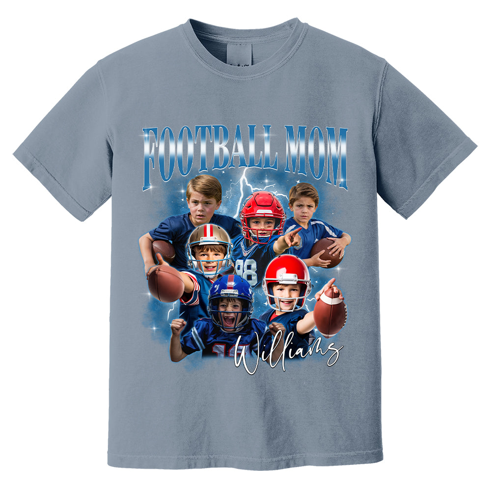 Personalized Football Mom Shirts, Custom Photo Sport Family Member, Game Day Football Team Your Own Pictures
