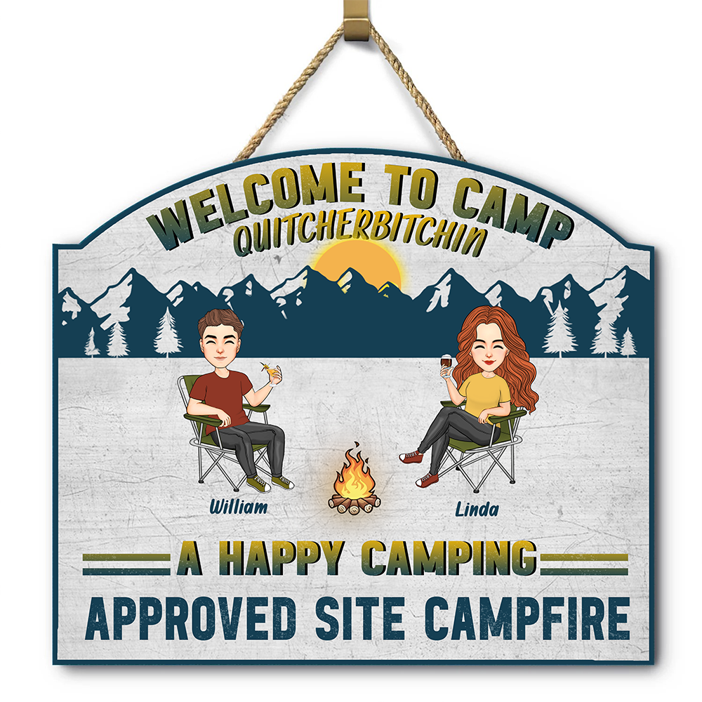 We Go Camping We're Drunk - Personalized Custom Wood Sign For Camping Lovers, Friends Go Camping NA04 Li29