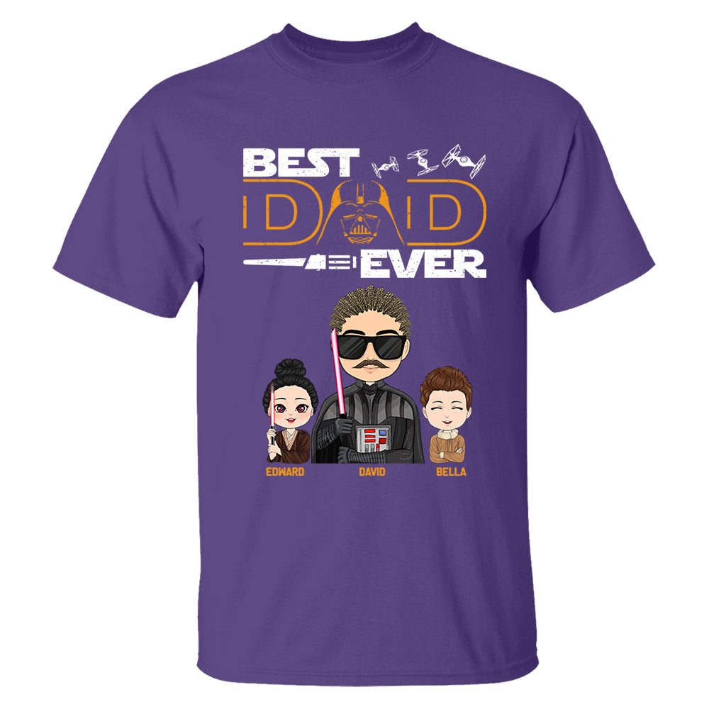 Personalized Best Dad Ever Shirt Gift For Dad - Custom Father's Day Gift Vr3