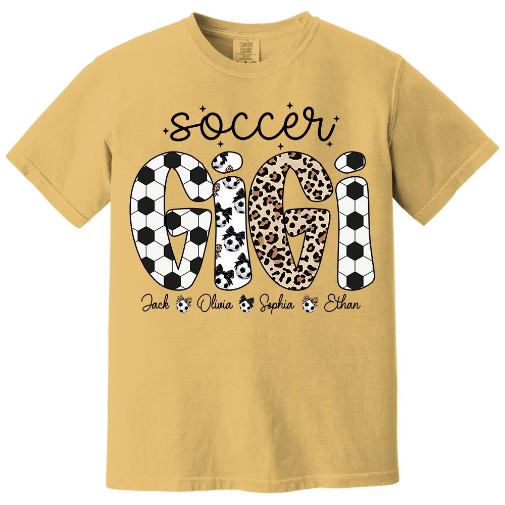 Personalized Soccer Mama Shirt, Custom Soccer Sports Grandma Nickname Shirt