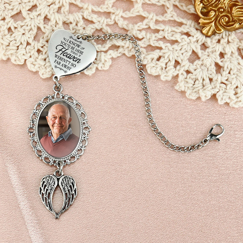 I Know You'd Be With Me Today - Custom Graduation Tassel Photo Charm