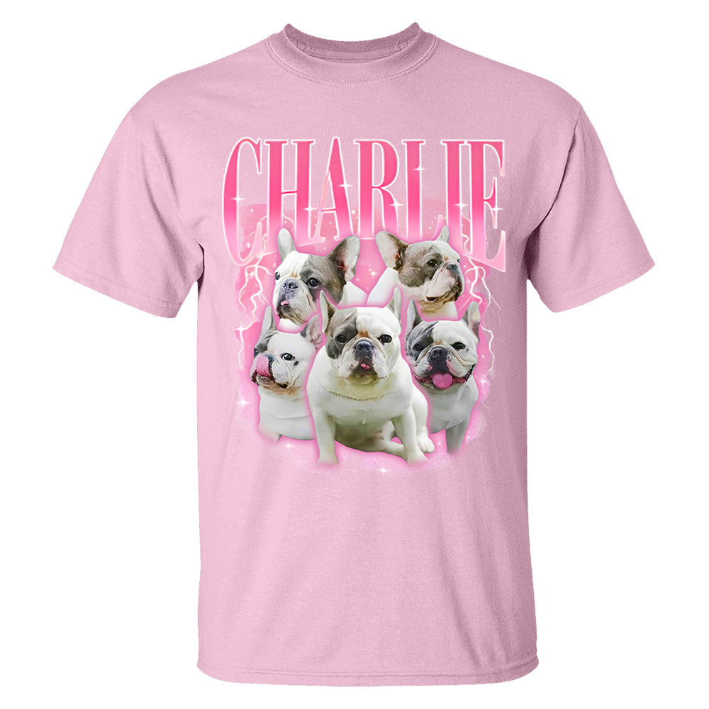 Comfort Colors Custom Retro Dog Shirt, Personalized Pet Tee, Custom Photo Gifts 90s Graphic, Bootleg Rap Dog Shirt, Custom Design Tshirt Li29