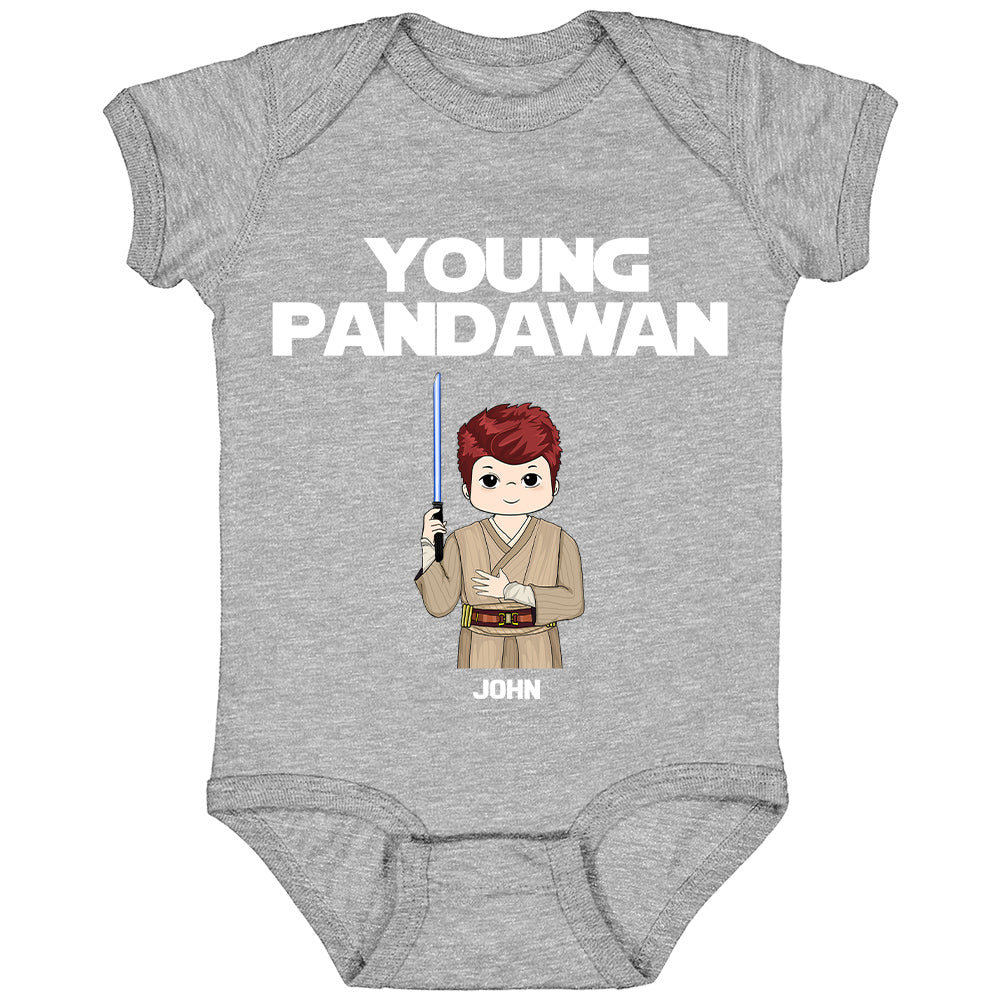 Jedi Master & Young Pandawan Personalized Matching Shirt - Father's Day Gift For New Dad