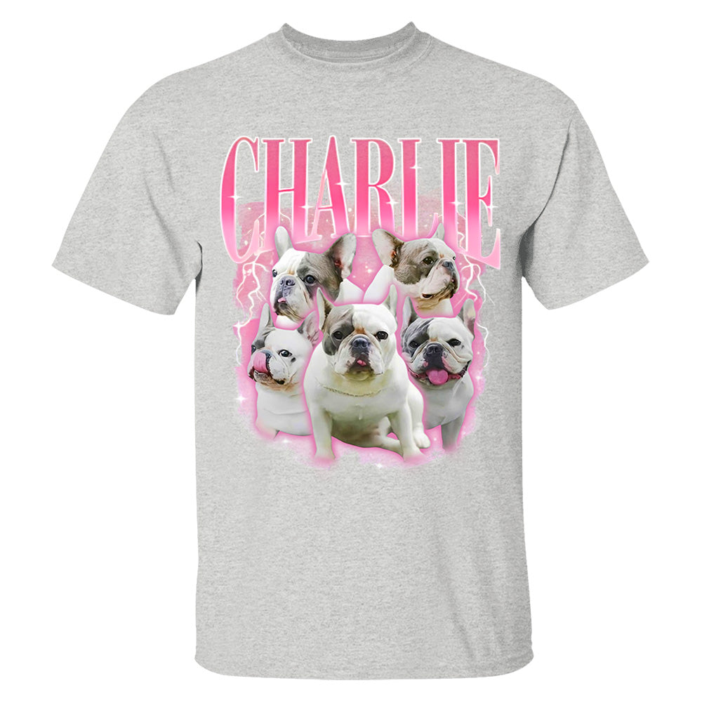 Comfort Colors Custom Retro Dog Shirt, Personalized Pet Tee, Custom Photo Gifts 90s Graphic, Bootleg Rap Dog Shirt, Custom Design Tshirt Li29