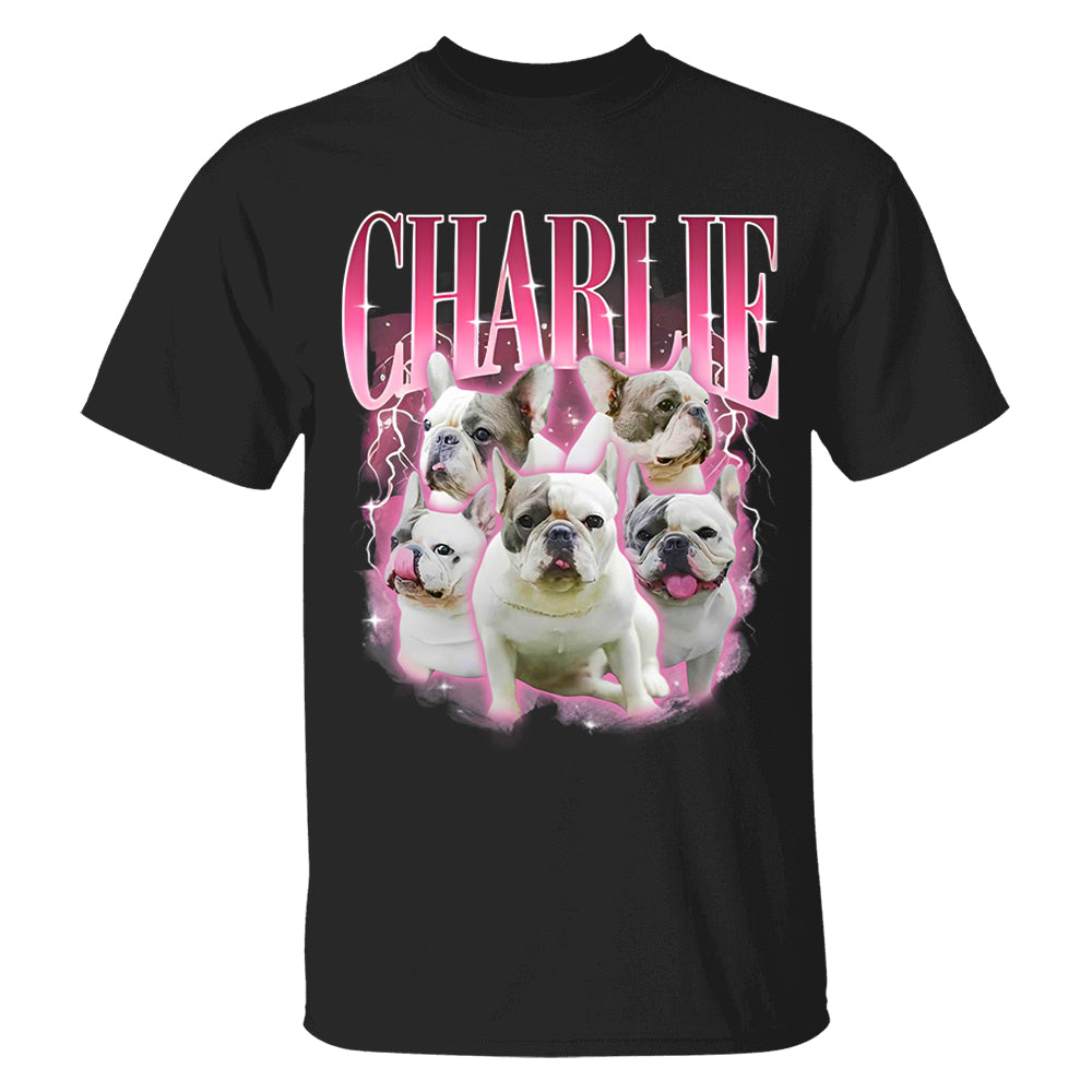 Comfort Colors Custom Retro Dog Shirt, Personalized Pet Tee, Custom Photo Gifts 90s Graphic, Bootleg Rap Dog Shirt, Custom Design Tshirt Li29