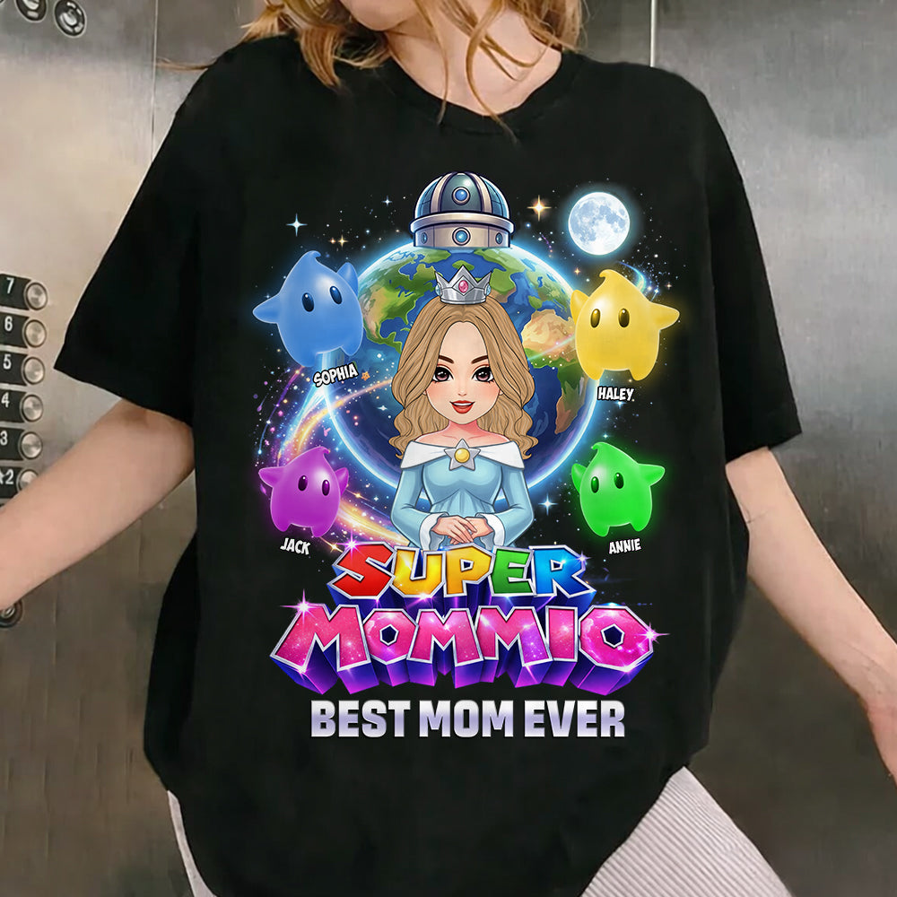 Super Mommio Custom Shirt, Gift For Mom, Mother's Day L0411 Hv01