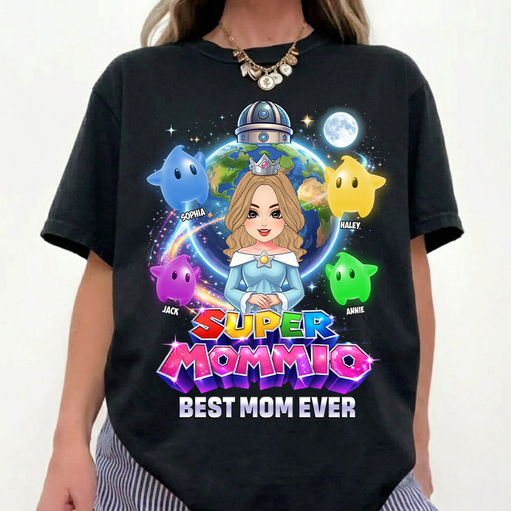 Super Mommio Custom Shirt, Gift For Mom, Mother's Day L0411 Hv01