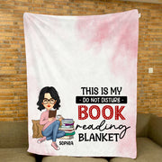 This Is My Do Not Disturb Book Reading Blanket - Cute Custom Blanket For Book Lovers NA04 Tu20