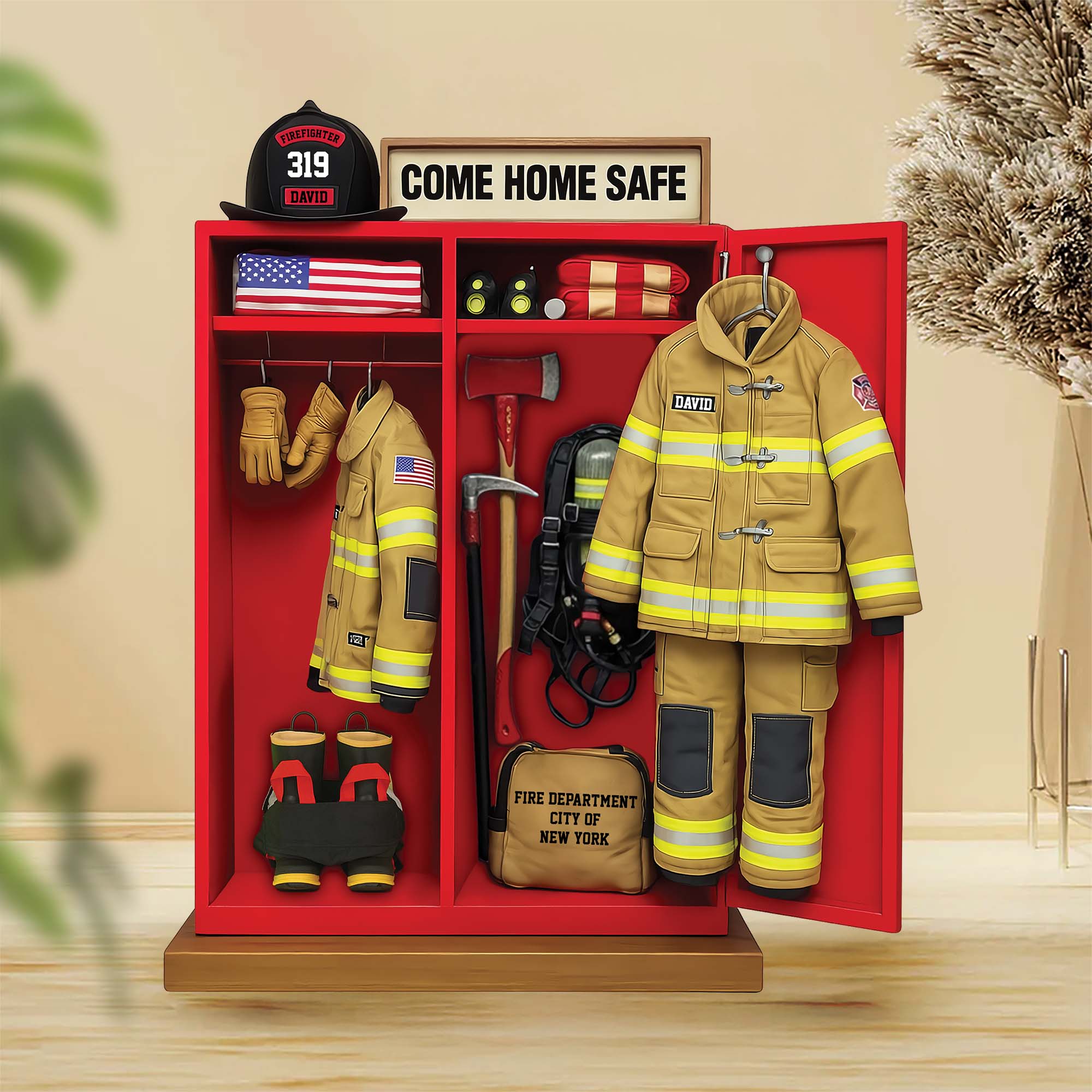 Firefighter Personal Locker Plaque - Personalized Gifts For Firefighte ...