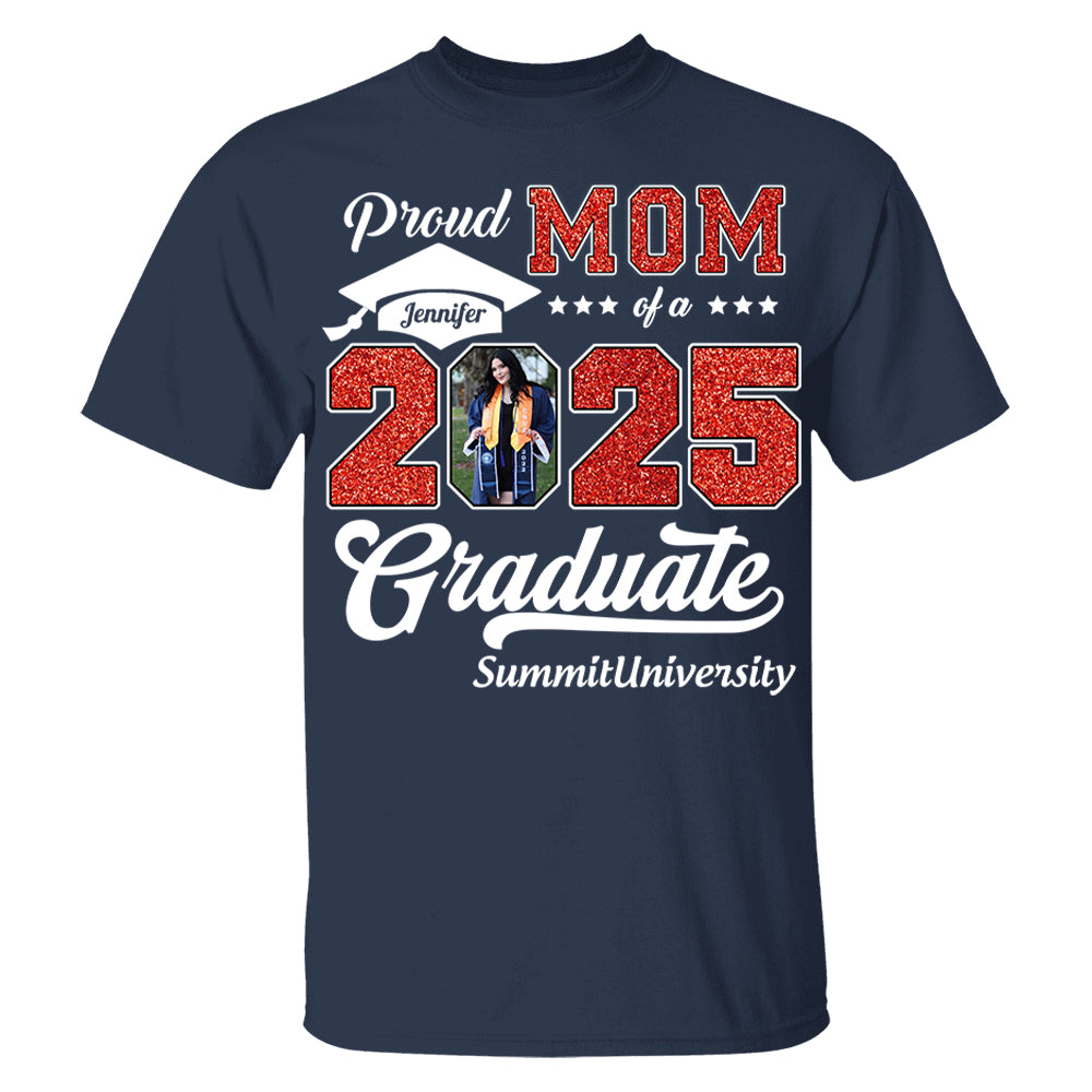 Personalized Graduation 2025 Shirts, Proud Family Graduate 2025, Graduate Pictureand Photo Class Of 2025 - YN2103 Li29