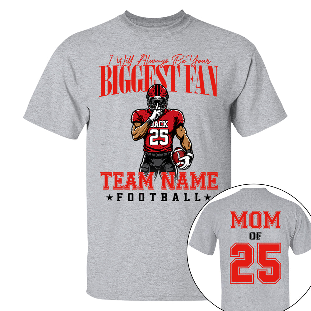 My Heart Is On That Filed Custom Football Mom Shirt L0411 VH01