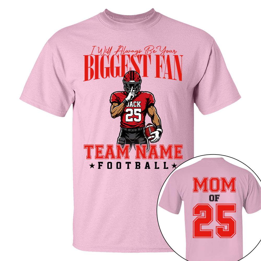 My Heart Is On That Filed Custom Football Mom Shirt L0411 VH01