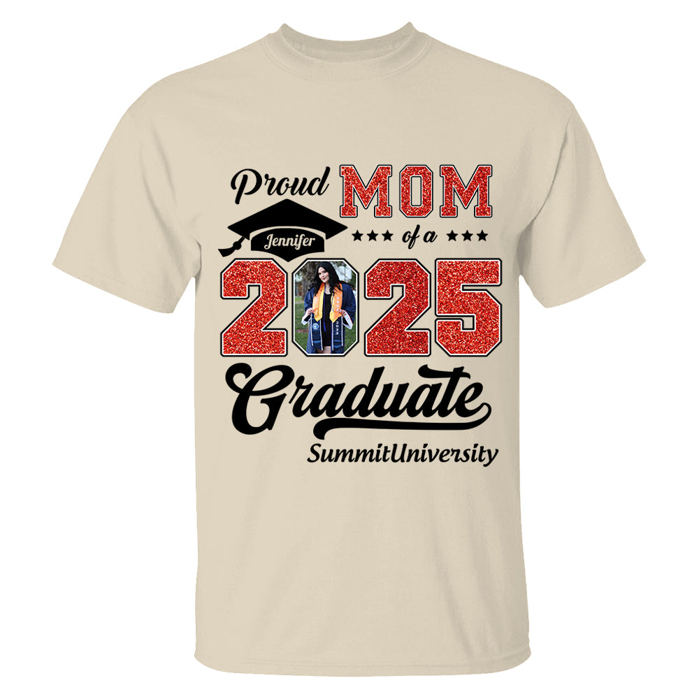 Personalized Graduation 2025 Shirts, Proud Family Graduate 2025, Graduate Pictureand Photo Class Of 2025 - YN2103 Li29