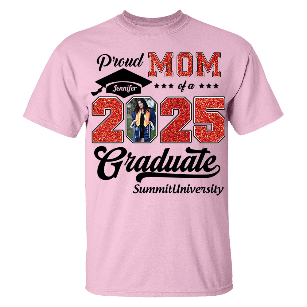 Personalized Graduation 2025 Shirts, Proud Family Graduate 2025, Graduate Pictureand Photo Class Of 2025 - YN2103 Li29
