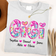Personalized Grandma Shirt, Custom Nickname and Kid, Gift For Mother's Day T1807 Li29
