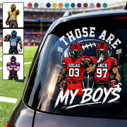 Personalized That's My Boy Car Decal, Custom Football Player Sticker, Gift for Sports Moms and Dads T1807 T24