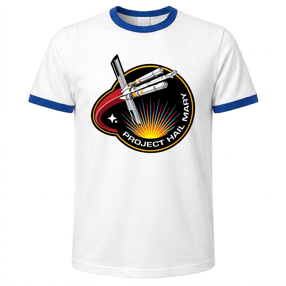 Project Hail Mary Shirt Ringer Tee Mission Patch